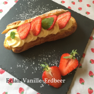 Eclair Vanille fraise